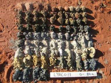 Drilling spoils from Carley Bore (Image: Energia Minerals) Drilling spoils from Carley Bore (Image: Energia Minerals)